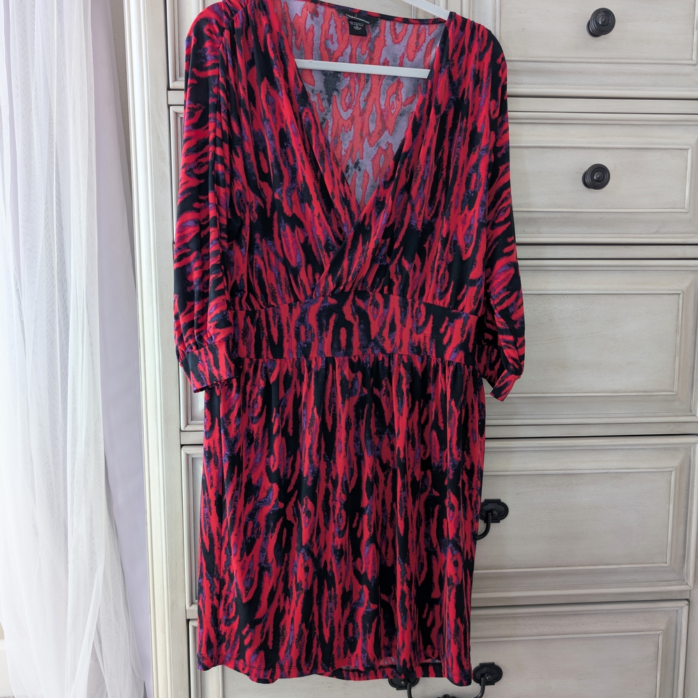 Bold Red Wrap Dress
